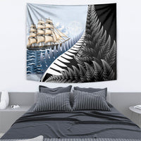 Personalised New Zealand Pakeha Tapestry Kiwi Silver Fern and Sailing Ship Compass LT14 - Polynesian Pride