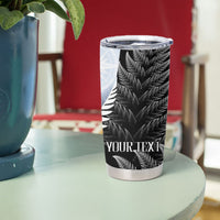 Personalised New Zealand Pakeha Tumbler Cup Kiwi Silver Fern and Sailing Ship Compass LT14 - Polynesian Pride
