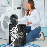 Lil Pakeha Lil Maori New Zealand Laundry Basket Kiwi Proud Mangopare Pattern LT14 - Polynesian Pride