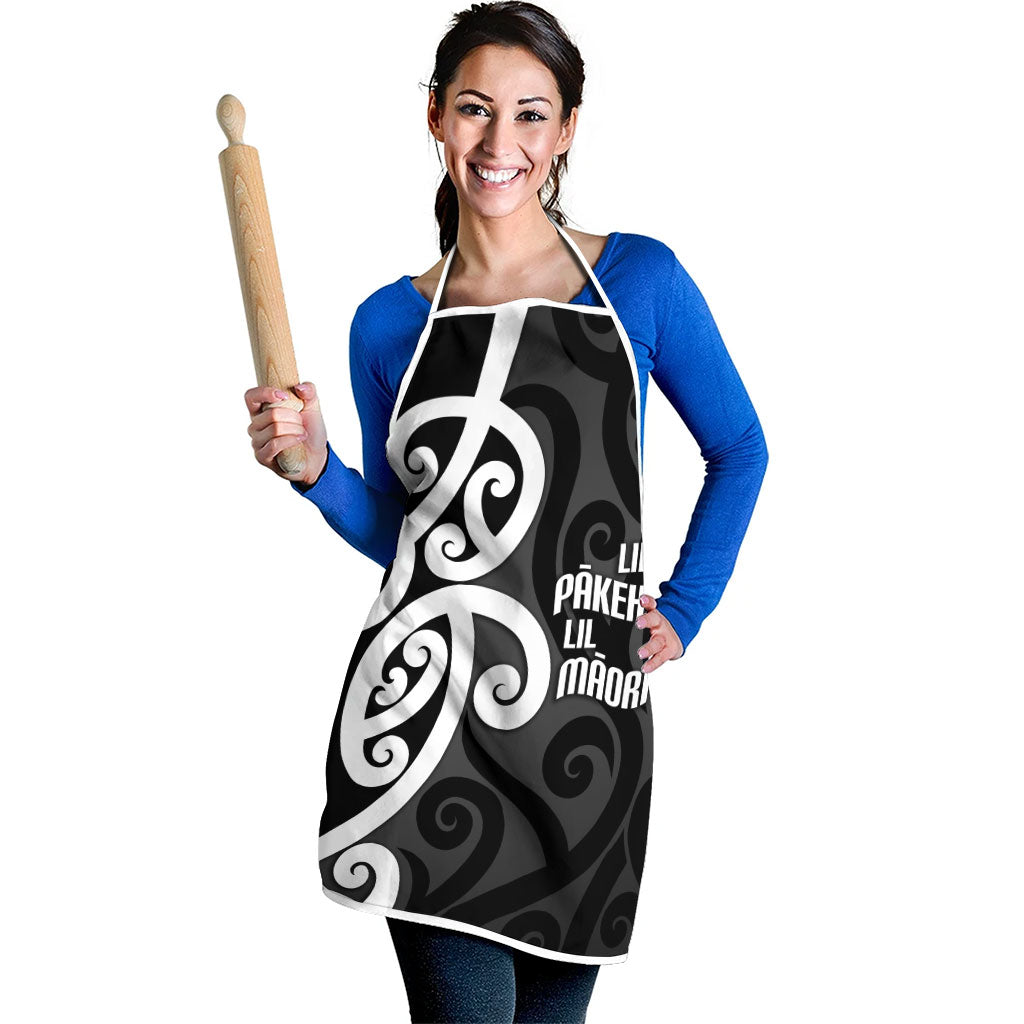 Lil Pakeha Lil Maori New Zealand Apron Kiwi Proud Mangopare Pattern LT14 - Polynesian Pride