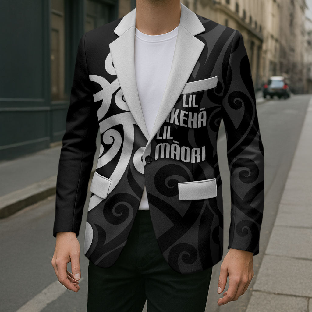 Lil Pakeha Lil Maori New Zealand Blazer Kiwi Proud Mangopare Pattern LT14 - Polynesian Pride