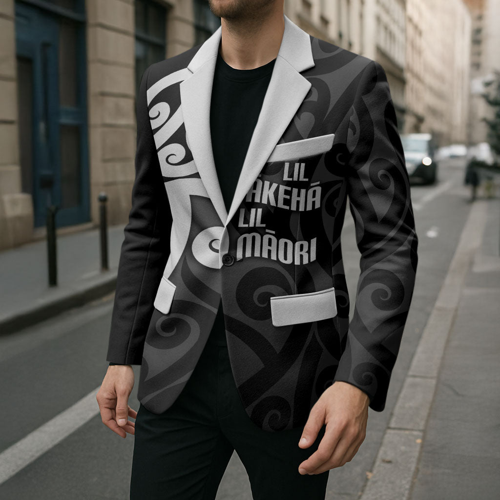 Lil Pakeha Lil Maori New Zealand Blazer Kiwi Proud Mangopare Pattern LT14 - Polynesian Pride
