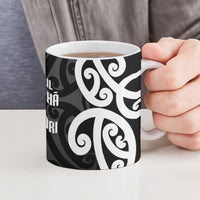 Lil Pakeha Lil Maori New Zealand Ceramic Mug Kiwi Proud Mangopare Pattern LT14 - Polynesian Pride