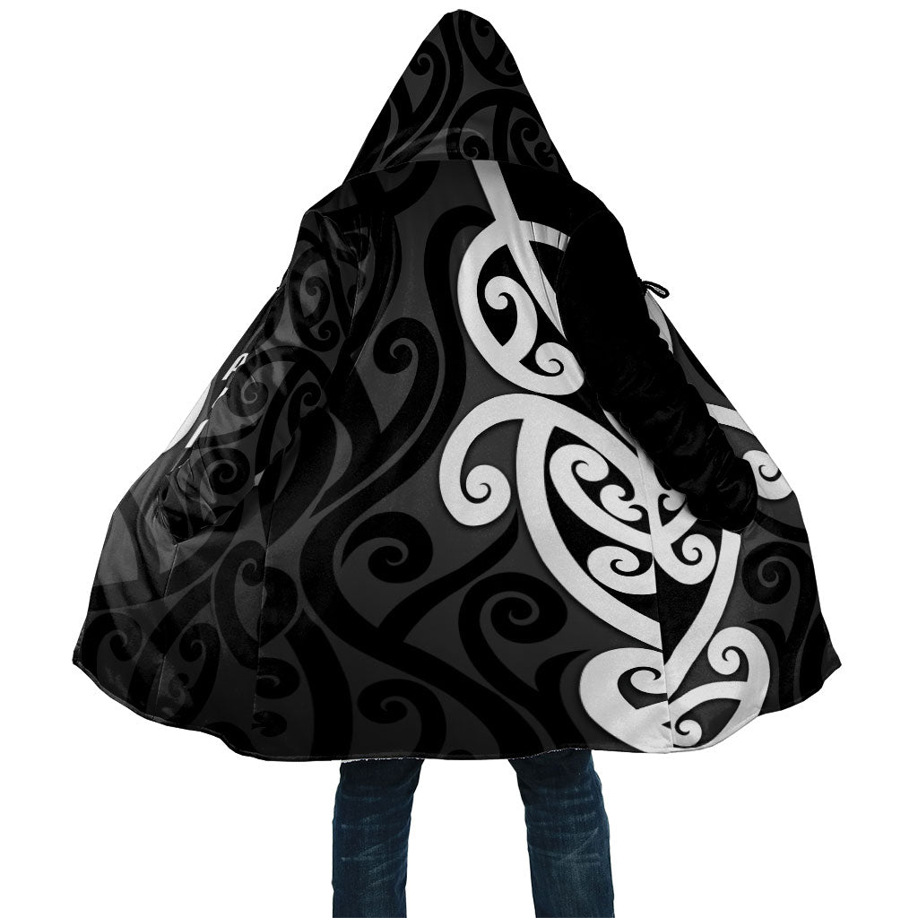 Lil Pakeha Lil Maori New Zealand Cloak Kiwi Proud Mangopare Pattern LT14 Unisex Black - Polynesian Pride