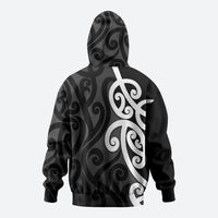 Lil Pakeha Lil Maori New Zealand Hoodie Kiwi Proud Mangopare Pattern LT14 - Polynesian Pride
