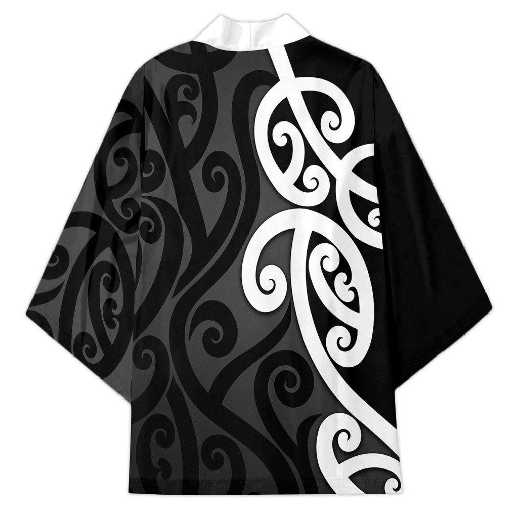 Lil Pakeha Lil Maori New Zealand Kimono Kiwi Proud Mangopare Pattern LT14 - Polynesian Pride