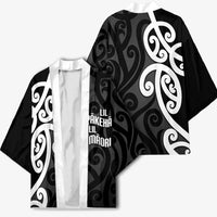 Lil Pakeha Lil Maori New Zealand Kimono Kiwi Proud Mangopare Pattern LT14 - Polynesian Pride
