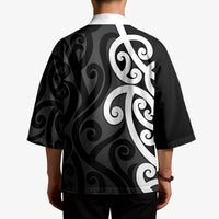 Lil Pakeha Lil Maori New Zealand Kimono Kiwi Proud Mangopare Pattern LT14 - Polynesian Pride