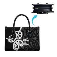 Lil Pakeha Lil Maori New Zealand Leather Bag Kiwi Proud Mangopare Pattern LT14 - Polynesian Pride