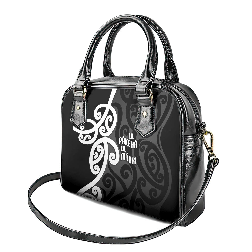 Lil Pakeha Lil Maori New Zealand Shoulder Handbag Kiwi Proud Mangopare Pattern LT14 - Polynesian Pride
