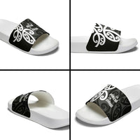 Lil Pakeha Lil Maori New Zealand Slide Sandals Kiwi Proud Mangopare Pattern LT14 - Polynesian Pride