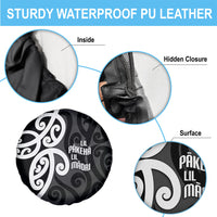Lil Pakeha Lil Maori New Zealand Spare Tire Cover Kiwi Proud Mangopare Pattern LT14 - Polynesian Pride