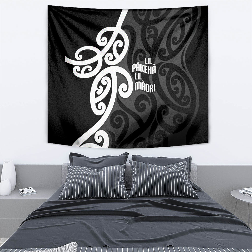 Lil Pakeha Lil Maori New Zealand Tapestry Kiwi Proud Mangopare Pattern LT14 - Polynesian Pride