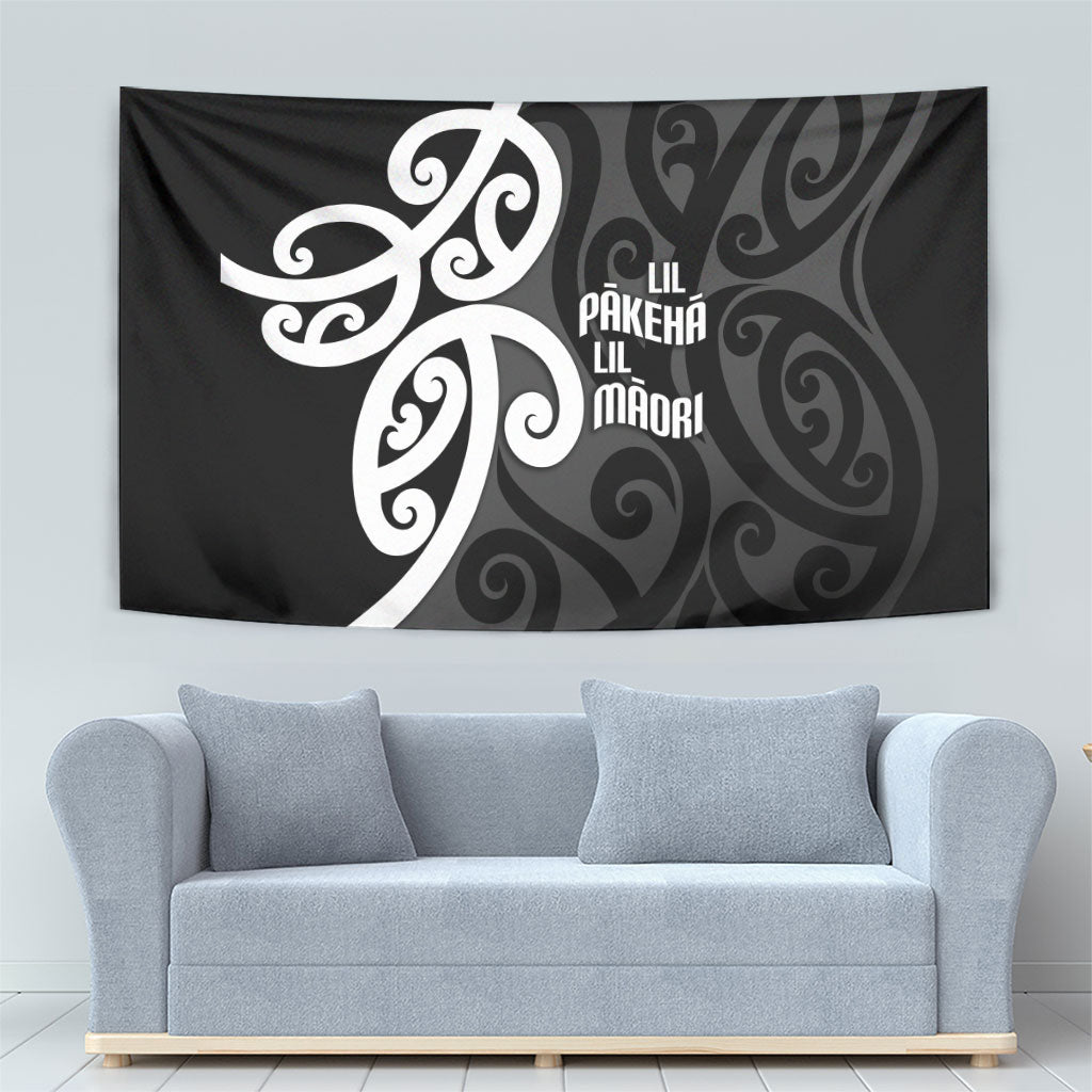 Lil Pakeha Lil Maori New Zealand Tapestry Kiwi Proud Mangopare Pattern LT14 - Polynesian Pride