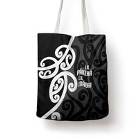 Lil Pakeha Lil Maori New Zealand Tote Bag Kiwi Proud Mangopare Pattern LT14 - Polynesian Pride