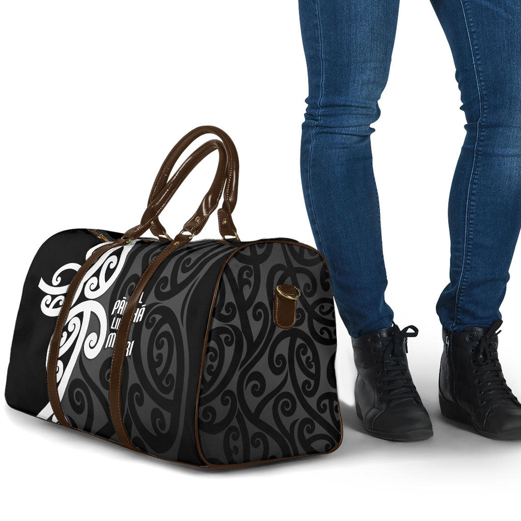 Lil Pakeha Lil Maori New Zealand Travel Bag Kiwi Proud Mangopare Pattern LT14 - Polynesian Pride