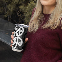 Lil Pakeha Lil Maori New Zealand Tumbler Cup Kiwi Proud Mangopare Pattern LT14 - Polynesian Pride