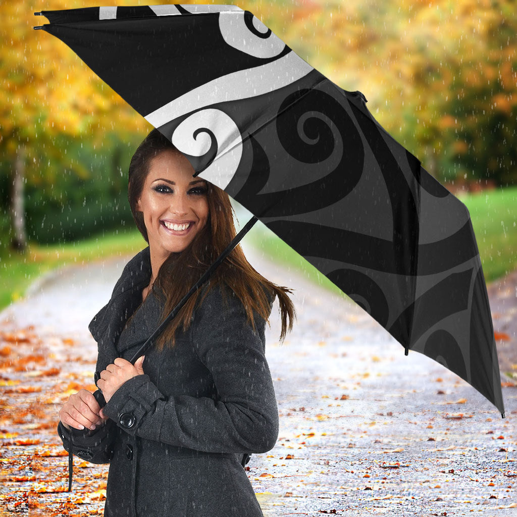 Lil Pakeha Lil Maori New Zealand Umbrella Kiwi Proud Mangopare Pattern LT14 - Polynesian Pride