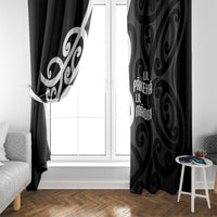 Lil Pakeha Lil Maori New Zealand Window Curtain Kiwi Proud Mangopare Pattern LT14 - Polynesian Pride