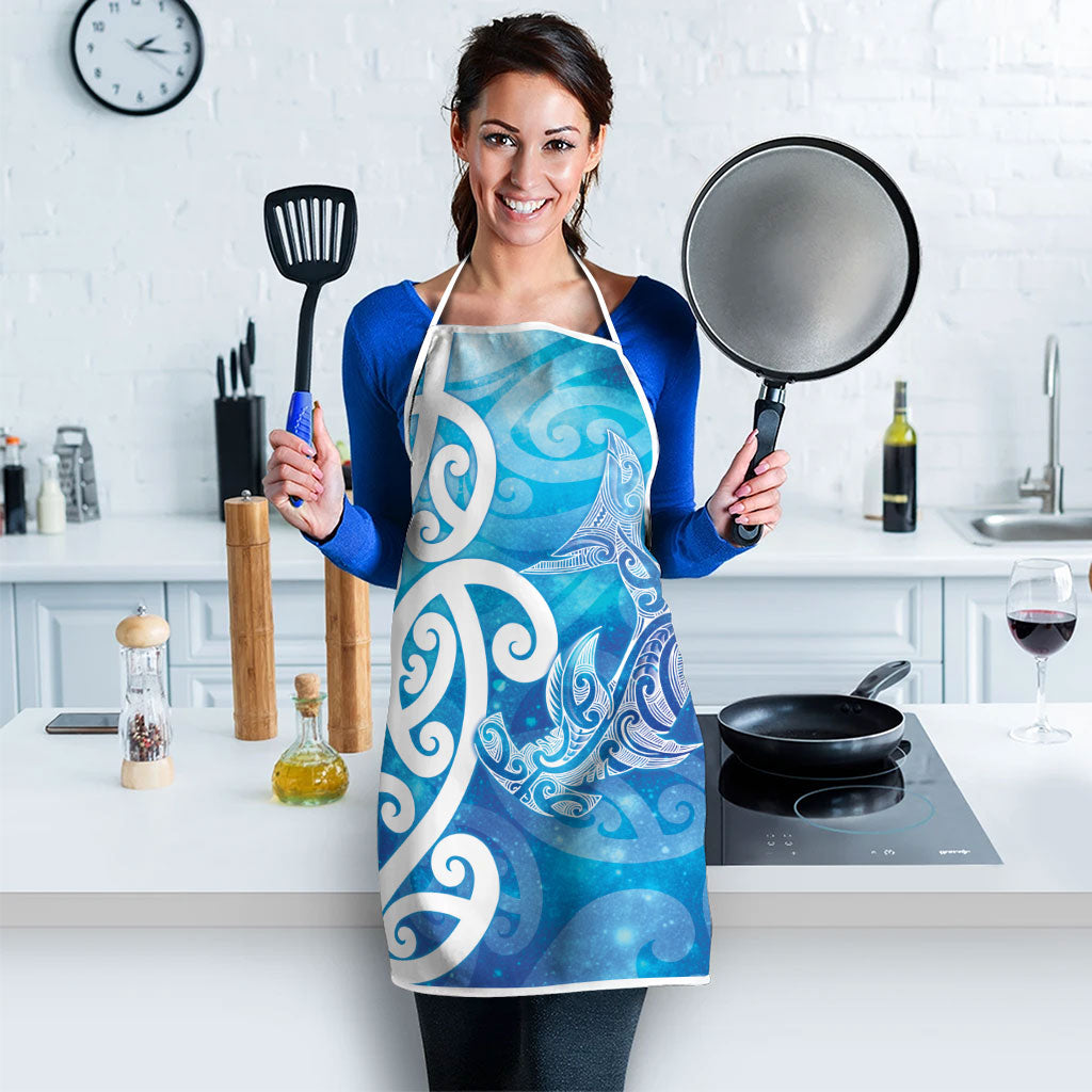 Hammerhead Shark Tattoo New Zealand Apron Maori Galaxy Mangopare Pattern LT14 - Polynesian Pride