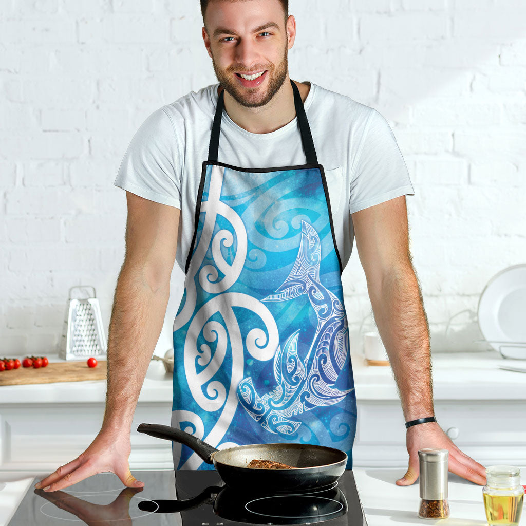 Hammerhead Shark Tattoo New Zealand Apron Maori Galaxy Mangopare Pattern LT14 - Polynesian Pride
