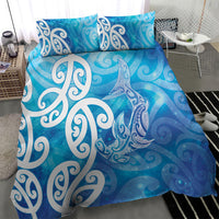 Hammerhead Shark Tattoo New Zealand Bedding Set Maori Galaxy Mangopare Pattern LT14 - Polynesian Pride