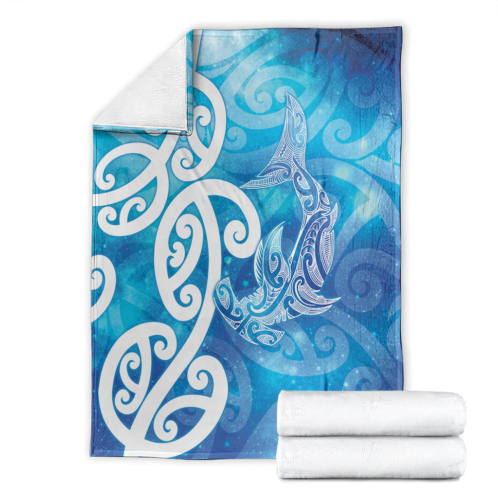Hammerhead Shark Tattoo New Zealand Blanket Maori Galaxy Mangopare Pattern LT14 - Polynesian Pride