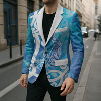 Hammerhead Shark Tattoo New Zealand Blazer Maori Galaxy Mangopare Pattern LT14 - Polynesian Pride
