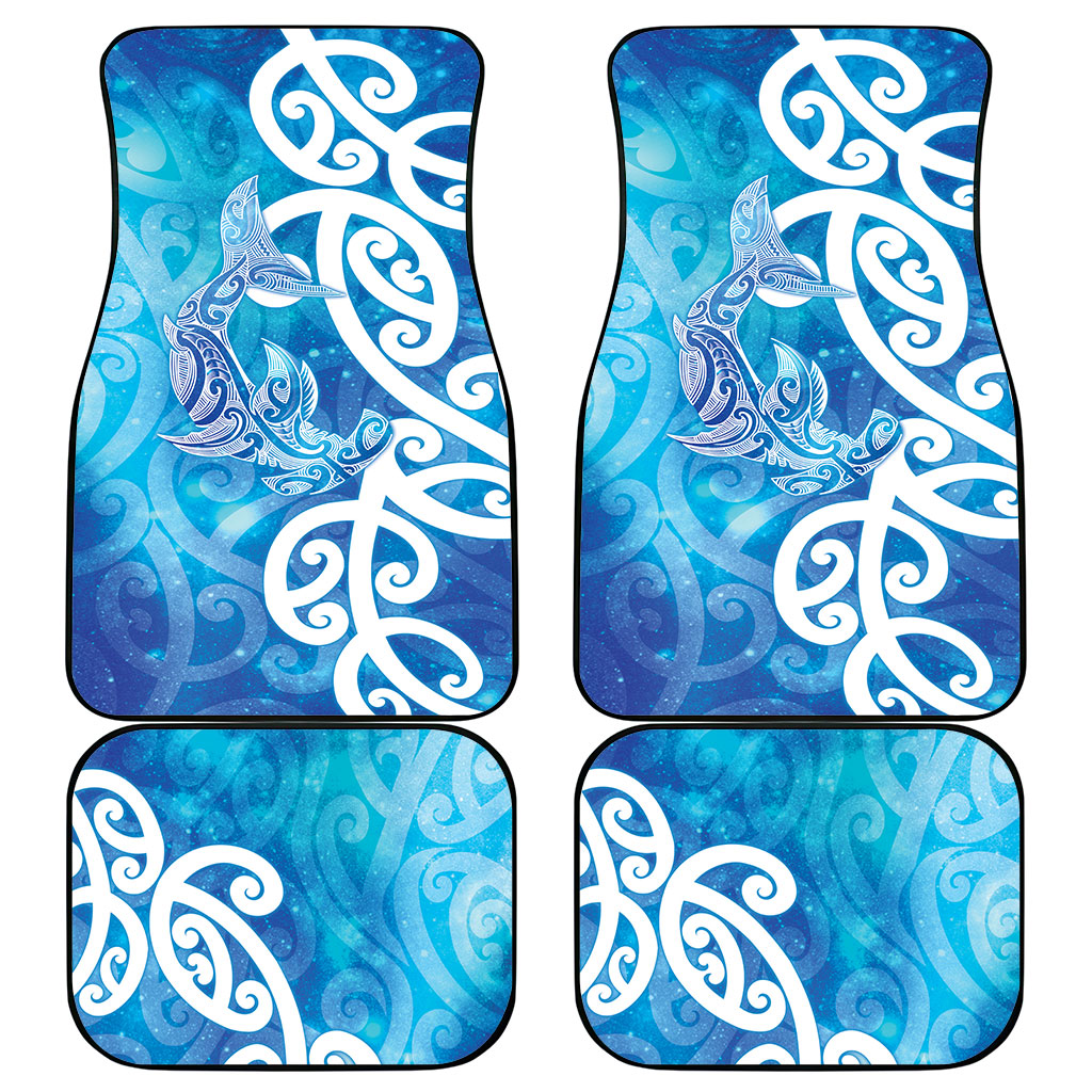 Hammerhead Shark Tattoo New Zealand Car Mats Maori Galaxy Mangopare Pattern LT14 - Polynesian Pride