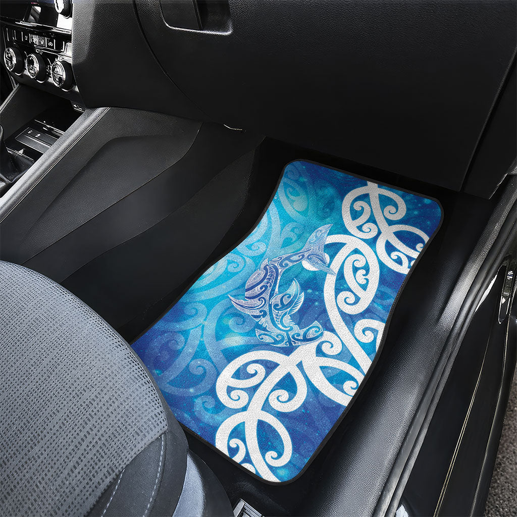 Hammerhead Shark Tattoo New Zealand Car Mats Maori Galaxy Mangopare Pattern LT14 - Polynesian Pride