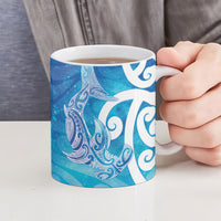 Hammerhead Shark Tattoo New Zealand Ceramic Mug Maori Galaxy Mangopare Pattern LT14 - Polynesian Pride