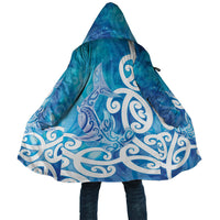 Hammerhead Shark Tattoo New Zealand Cloak Maori Galaxy Mangopare Pattern LT14 Unisex Turquoise - Polynesian Pride