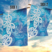 Hammerhead Shark Tattoo New Zealand Garden Flag Maori Galaxy Mangopare Pattern LT14 - Polynesian Pride