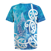 Hammerhead Shark Tattoo New Zealand Rugby Jersey Maori Galaxy Mangopare Pattern LT14 - Polynesian Pride