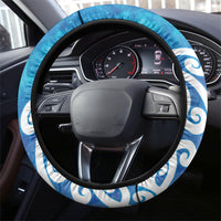 Hammerhead Shark Tattoo New Zealand Steering Wheel Cover Maori Galaxy Mangopare Pattern LT14 - Polynesian Pride