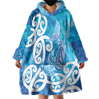 Hammerhead Shark Tattoo New Zealand Wearable Blanket Hoodie Maori Galaxy Mangopare Pattern LT14 - Polynesian Pride