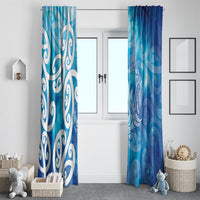 Hammerhead Shark Tattoo New Zealand Window Curtain Maori Galaxy Mangopare Pattern LT14 - Polynesian Pride