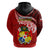 Tonga Rugby Hoodie Ikale Tahi Tongan Ngatu Pattern With Dabbing Ball LT14 - Polynesian Pride