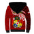 Tonga Rugby Sherpa Hoodie Ikale Tahi Tongan Ngatu Pattern With Dabbing Ball LT14 - Polynesian Pride