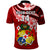 Custom Tonga Rugby Polo Shirt Ikale Tahi Tongan Ngatu Pattern With Dabbing Ball LT14 - Polynesian Pride