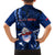 Samoa Rugby Family Matching Off Shoulder Short Dress and Hawaiian Shirt Manu Samoa Ula Fala Dabbing Ball Polynesian Blue Version LT14 - Polynesian Pride