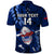 Custom Samoa Rugby Polo Shirt Manu Samoa Ula Fala Dabbing Ball Polynesian Blue Version LT14 - Polynesian Pride