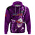 Samoa Rugby Hoodie Manu Samoa Ula Fala Dabbing Ball Polynesian Purple Version LT14 Purple - Polynesian Pride