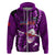 Samoa Rugby Hoodie Manu Samoa Ula Fala Dabbing Ball Polynesian Purple Version LT14 - Polynesian Pride