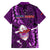 Samoa Rugby Kid Hawaiian Shirt Manu Samoa Ula Fala Dabbing Ball Polynesian Purple Version LT14 - Polynesian Pride