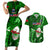 Samoa Rugby Couples Matching Short Sleeve Bodycon Dress and Hawaiian Shirt Manu Samoa Ula Fala Dabbing Ball Polynesian Green Version LT14 Green - Polynesian Pride