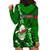 Samoa Rugby Hoodie Dress Manu Samoa Ula Fala Dabbing Ball Polynesian Green Version LT14 - Polynesian Pride