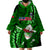 Samoa Rugby Wearable Blanket Hoodie Manu Samoa Ula Fala Dabbing Ball Polynesian Green Version LT14 - Polynesian Pride