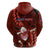 Samoa Rugby Hoodie Manu Samoa Ula Fala Dabbing Ball Polynesian Red Version LT14 - Polynesian Pride