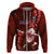 Samoa Rugby Hoodie Manu Samoa Ula Fala Dabbing Ball Polynesian Red Version LT14 - Polynesian Pride